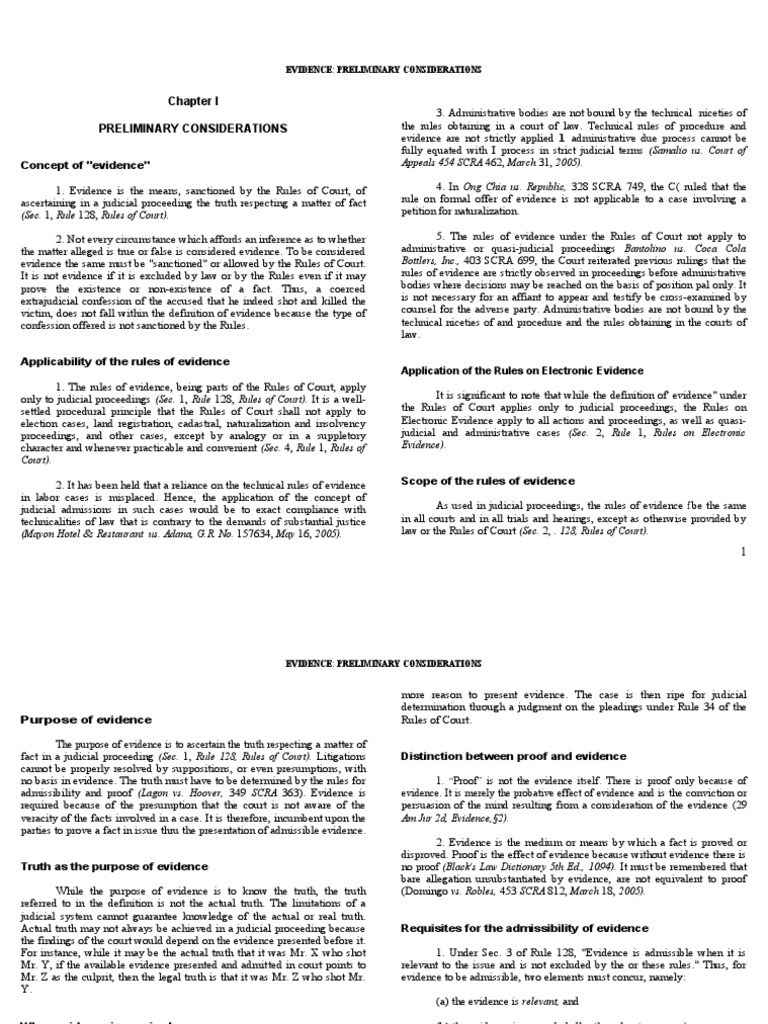 Admissibility of Evidence in Court | PDF | Relevance (Law) | Testimony