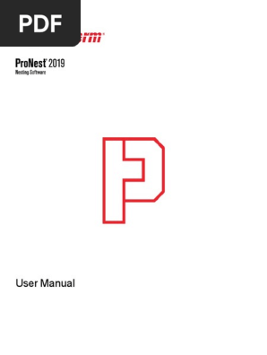 ProNest 2019 Manual | PDF | Databases | Spreadsheet