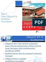 Bab 9 Pasar Oligopoli Arsitektur Perusahaan