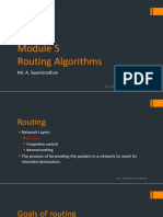 Routing Algorithms: Mr. A. Swaminathan