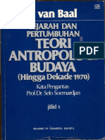 Sejarah Dan Pertumbuhan Teori Antropologi Budaya (Hingga Dekade 1970) Jilid 1