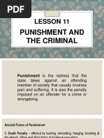 Lesson 11: Punishment and The Criminal