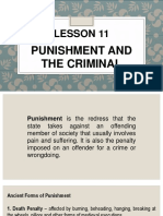 Lesson 11: Punishment and The Criminal