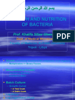 Lectures-Growth and Nutrition of Bacteria
