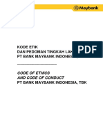 Kode Etik Dan Pedoman Tingkah Laku Maybank Indonesia 2016