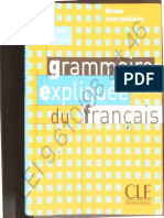 Grammaire Expliquee Du Francais Intermediaire LIVRE