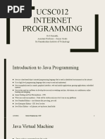 UCSC012 Internet Programming: Dr.S.Sumathi, Assistant Professor - Senior Grade Sri Ramakrishna Institute of Technology