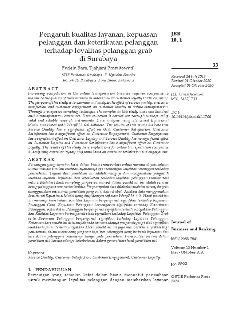 Pengaruh Kualitas Layanan Kepuasan Pelanggan Dan K | PDF | Business ...