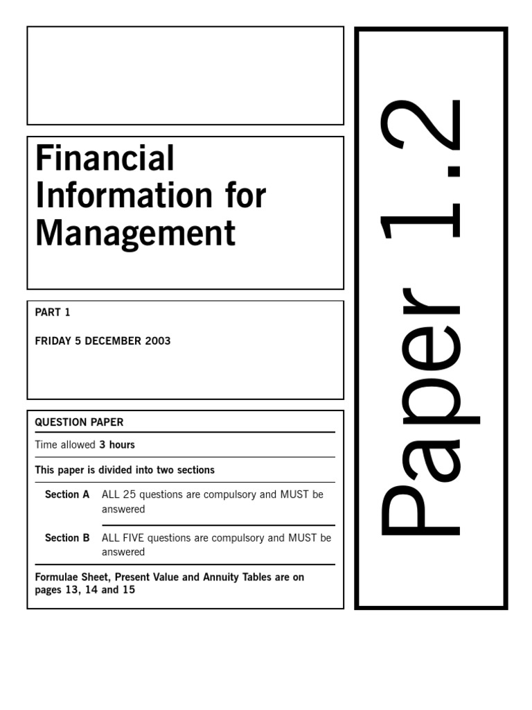 Financial Management Exam Questions | PDF | Labour Economics | Revenue