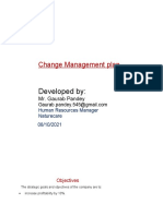 Developed By:: Change Management Plan