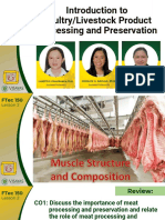 FTec 150 Lec - Meat Structure and Composition