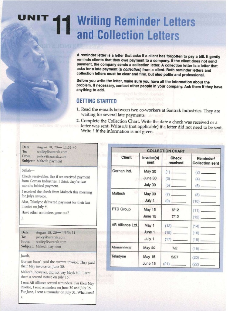 Writing Correspondence Unit 11 PDF