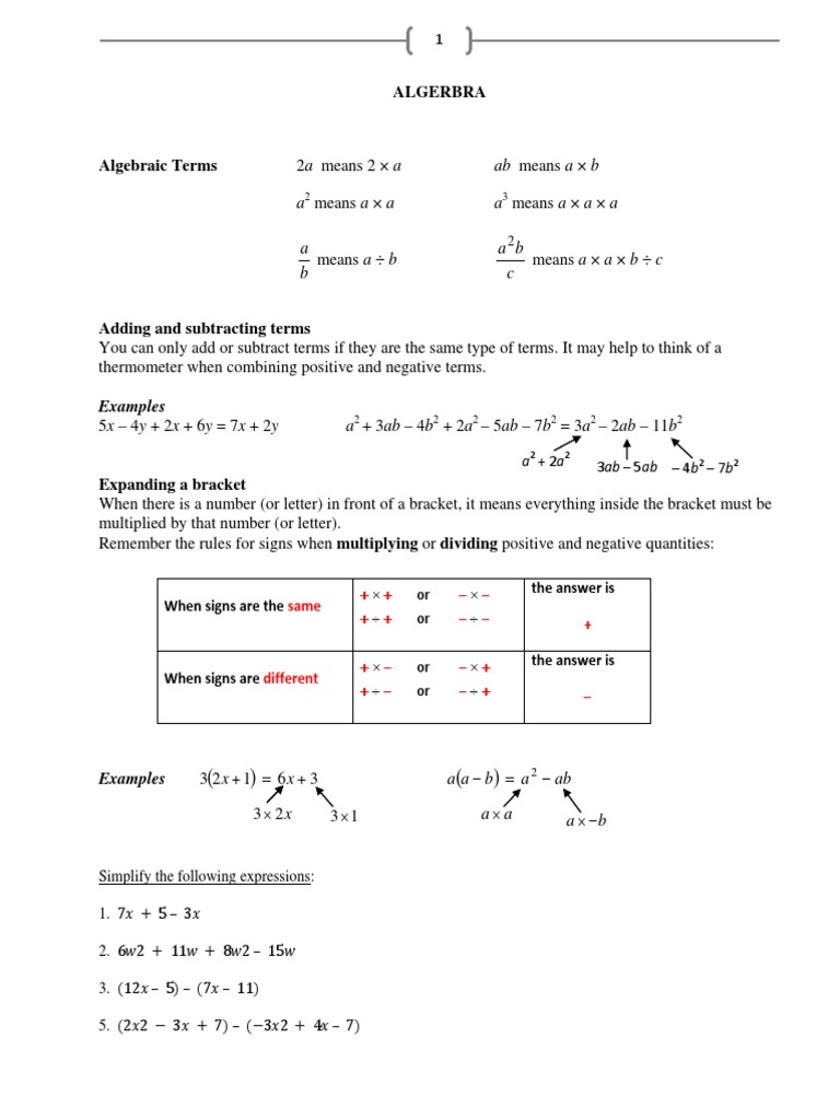 Ab Means A × B A A: Algerbra | PDF | Equations | Algebra