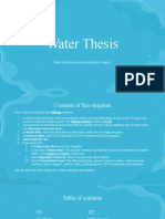 Water Thesis by Slidesgo