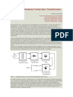 Fonte sem transformador até 12V 20mA