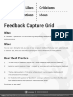 Feedback Capture Grid: Likes Questions Ideas Criticisms