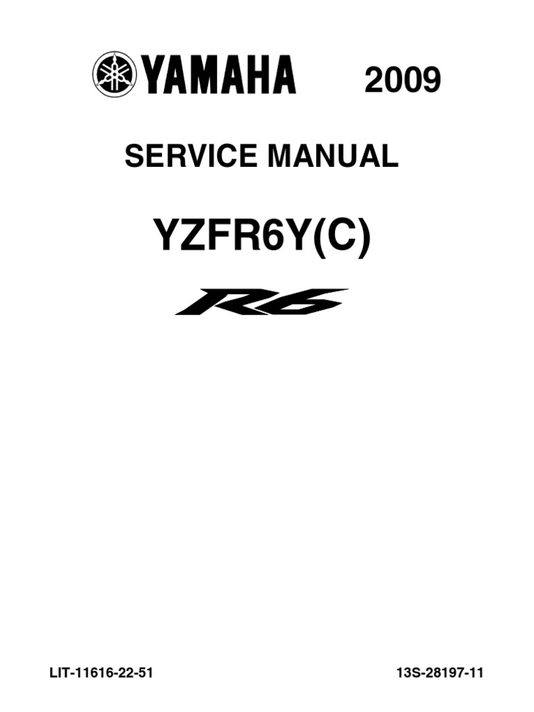YAMAHA YZF690 サービスマニュアル 2005 2007 2008 2009 Yamaha YZF R6S Service Shop Repair Workshop