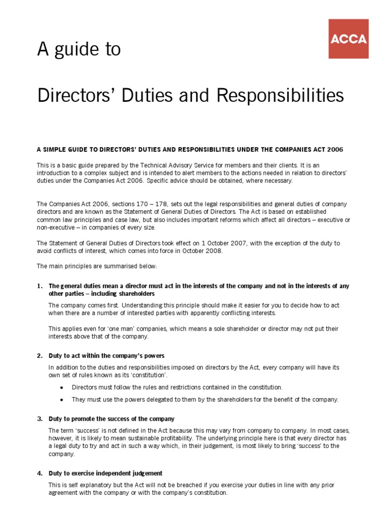 CPD GUIDE TO ROLES RESPONSIBILITIES OF DIRECTORS CPD GUIDES FOR DIRECTORS PDF visual data 7