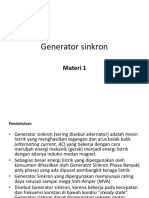 Materi 1 Generator Sinkron