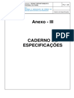 Anexo III - Caderno de Especificações - Redenção