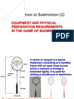 Introduction To Badminton