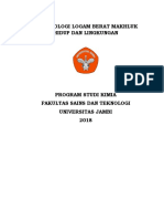 Toksikologi Logam Berat Makhluk Hidup Dan Lingkungan