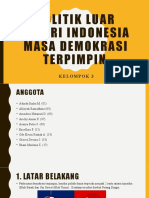 Politik Luar Negeri Indonesia Masa Demokrasi Terpimpin Kelompok 3 Terbaru