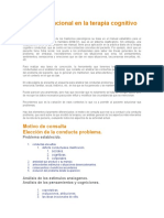 Análisis Funcional en La Terapia Cognitivo Conductual