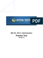 IBM 000-104 AIX 6.1 Administration Practice Test