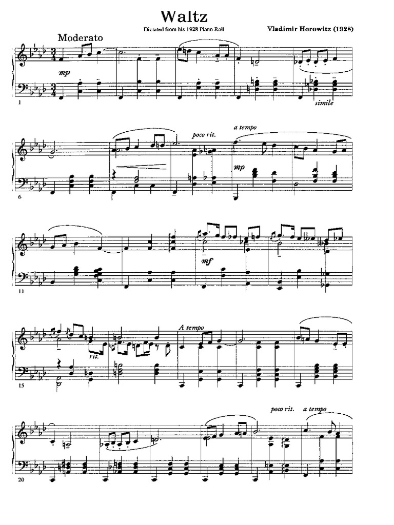Horowitz Scores-735-741 | PDF