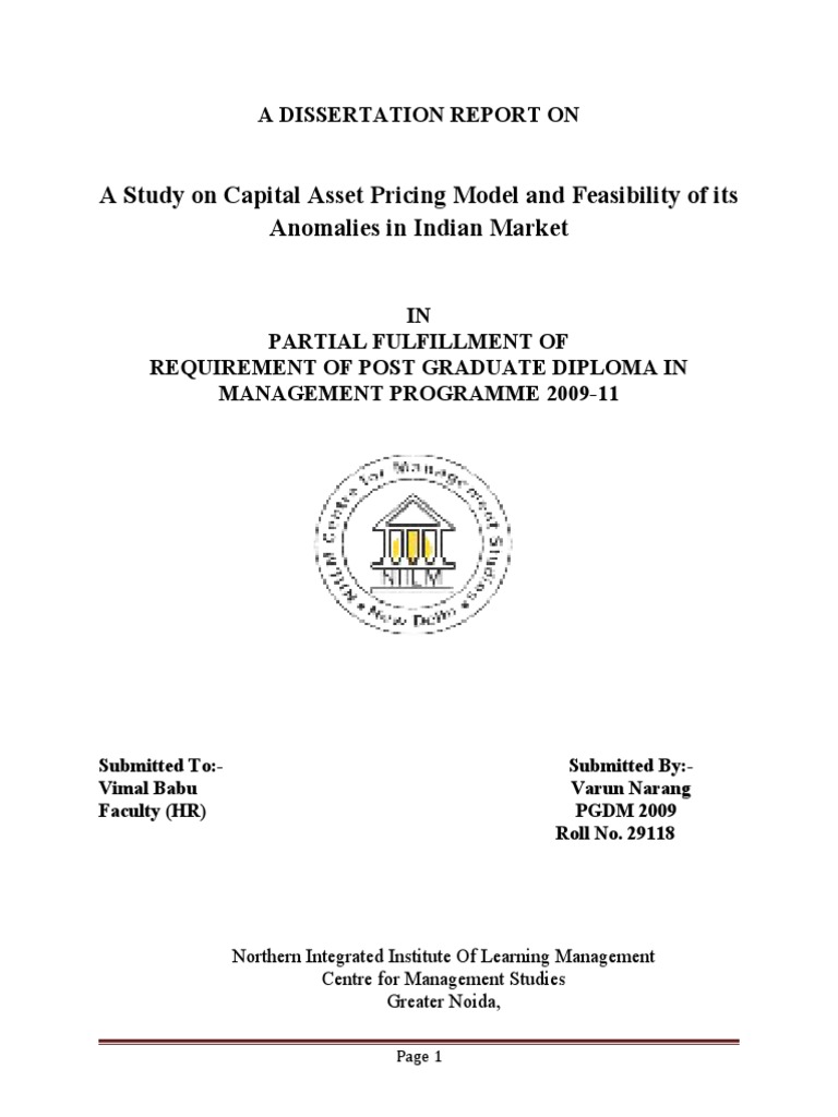 Failure of capm image