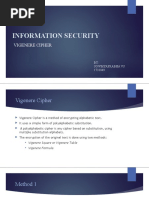 Information Security: Vigenere Cipher