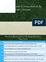 Period of Persecution of The Early Christians