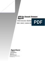 HPR Gas Console Firmware Upgrade: Field Service Bulletin