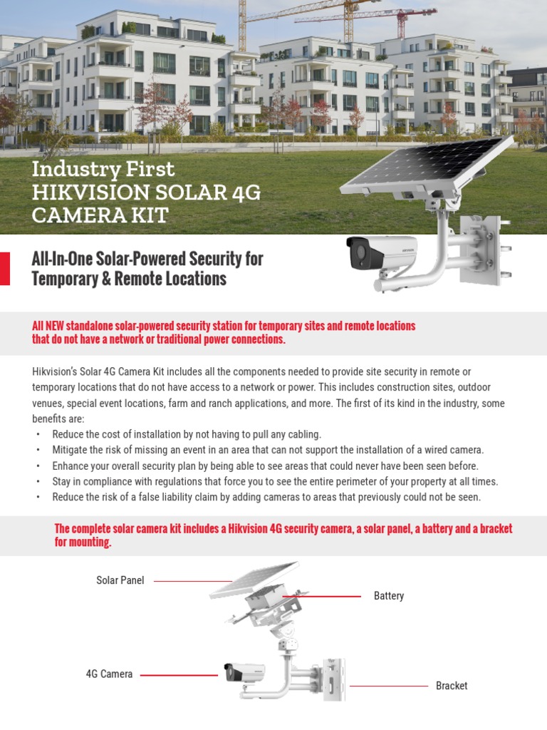 Industry First Hikvision Solar 4G Camera Kit: All-In-One Solar-Powered ...
