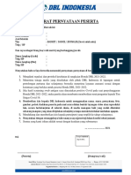 Surat Pernyataan Peserta HDBL 2021-2022