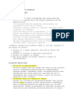 STS Preliminary Term Synthesis I. Basic Concepts Science