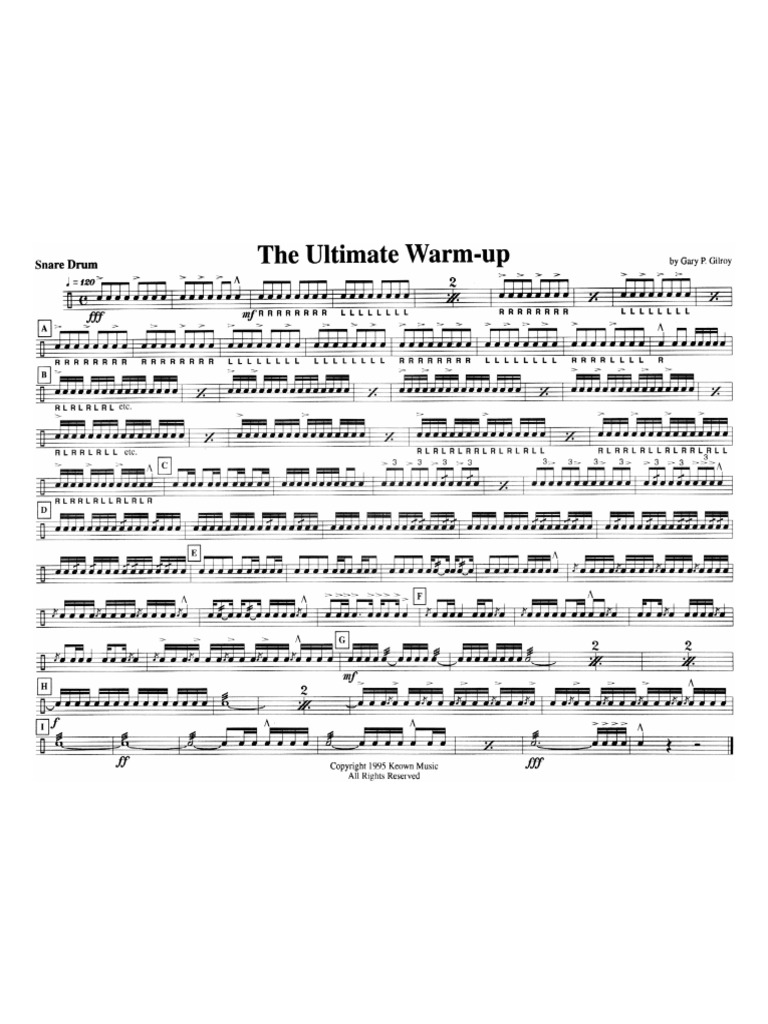 The Ultimate WarmUp Snare Drum PDF