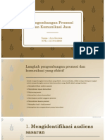 Tugas Pemasaran Jasa (Ayu Kurnia - 21179110008) Pengembangan Promosi Dan Komunikasi Jasa (1)