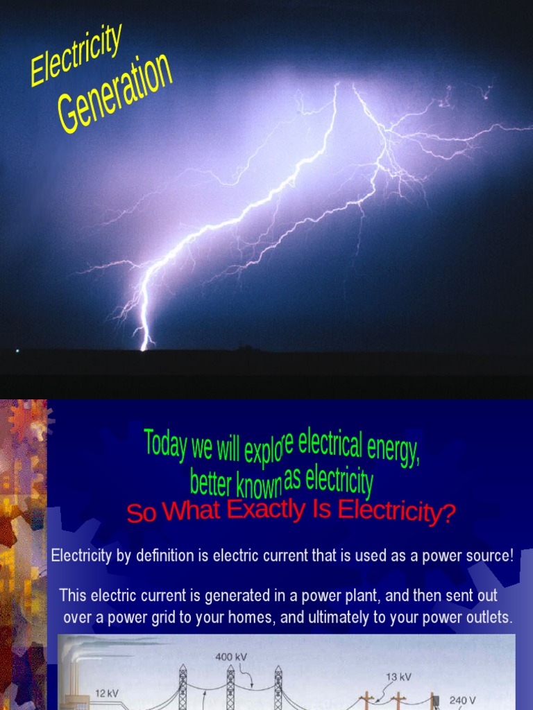 Energy Generation | PDF | Nuclear Reactor | Electric Generator