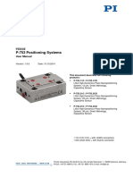 P-753 Positioning Systems: This Document Describes The Following Products: P-753.11C / P-753.1CD