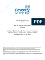 MSc Oil and Gas Engineering Course Specification