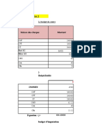 Exercice 1: Montant Nature Des Charges