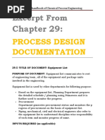 Process Design Documentation From Ch29 - Mihir - S Handbook