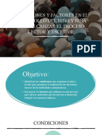 Factores clave en el desarrollo del proceso lector y escritor en niños