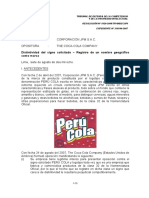 RESOLUCION INDECOPI PERU COLA VS COCA COLA
