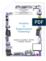 Portfolio in Empowerment Technology: Mara Claire N. Bote 11 Stem-Peace