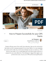 How To Prepare Successfully For Your CIPS Exam