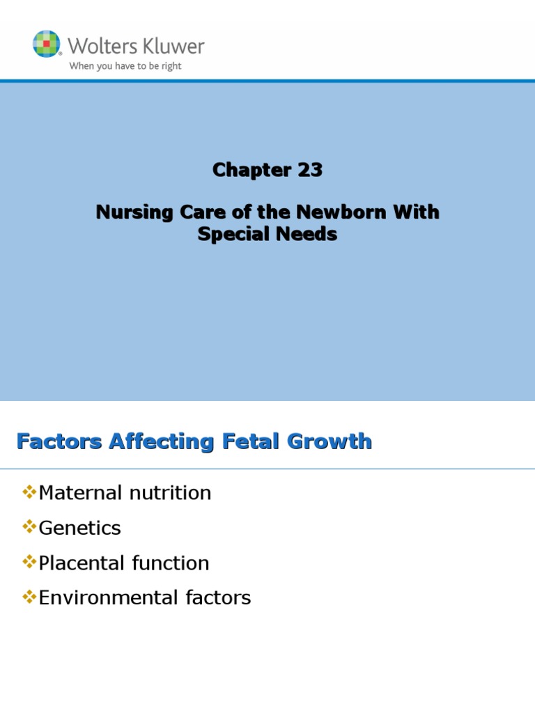 Chapter 23 PDF Low Birth Weight Health Sciences