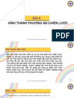 Bài 6 - Hình Thành Phương Án Chiến Lược